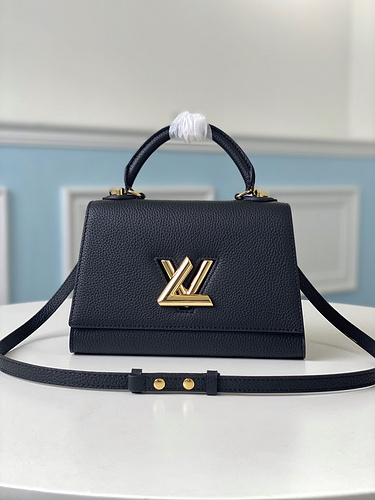 L  LV bag M57093 Black Twist One Handle Small Handbag-b0ec9c60